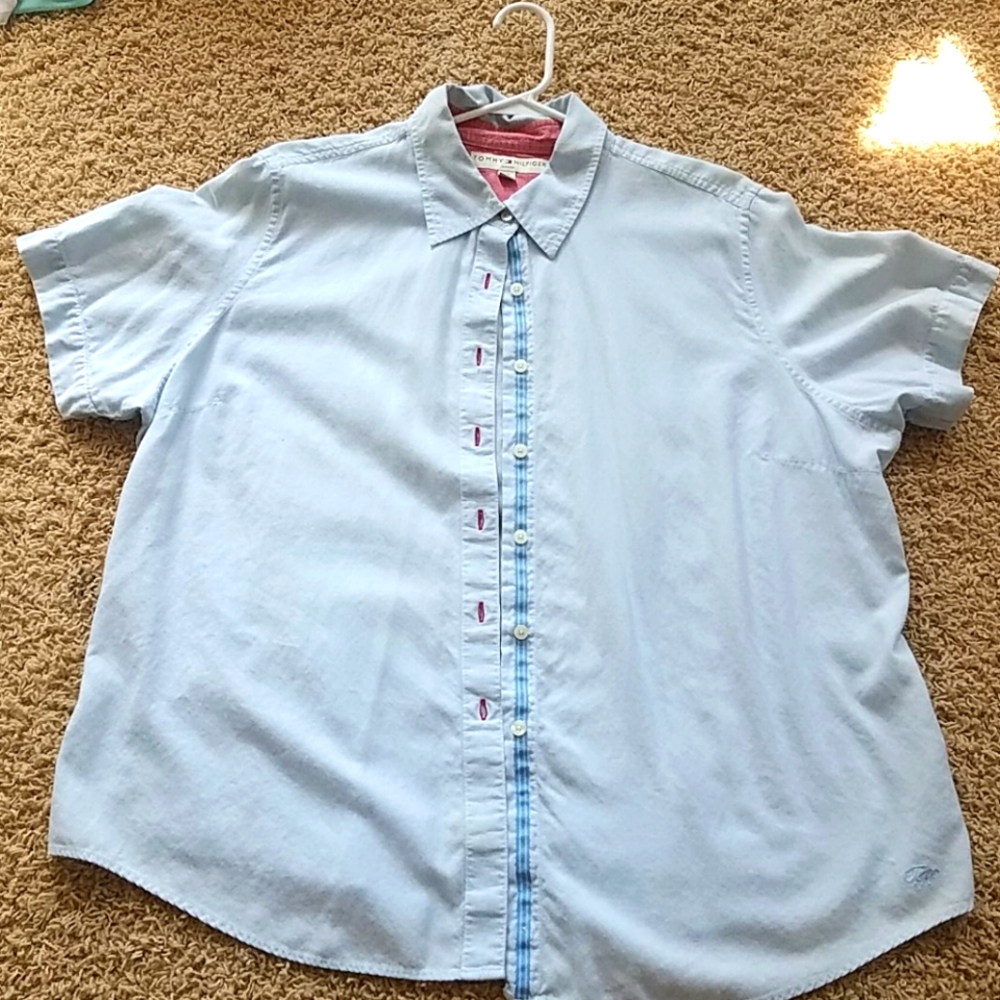 Tommy Hilfiger blue shirt